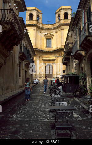 La chiesa di Montevergine, noto, Sicilia Foto Stock