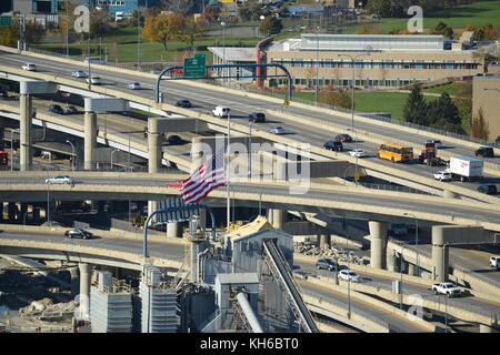 Attrazioni intorno al centro di Boston, Massachusetts, STATI UNITI D'AMERICA Foto Stock