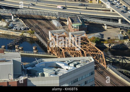 Attrazioni intorno al centro di Boston, Massachusetts, STATI UNITI D'AMERICA Foto Stock