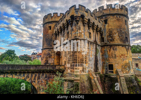 Il tedesco della porta o porte des Allemands in francese dal XIII secolo a Metz, Francia Foto Stock