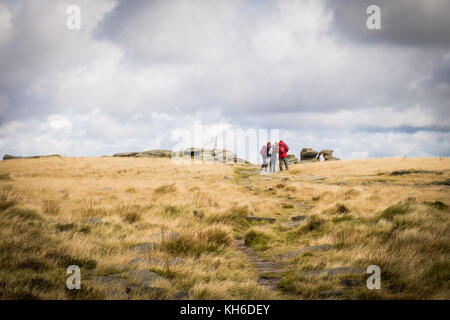 Kinder bassa nel Derbyshire Peak District, Inghilterra Foto Stock