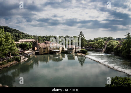 Borghetto sul Mincio, Italia. Foto Stock
