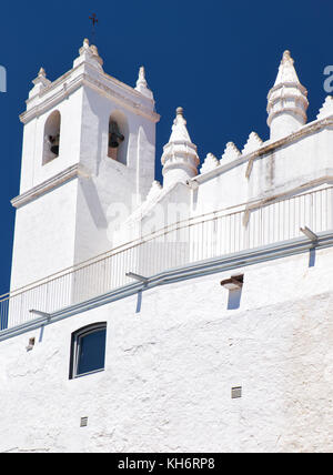 Mertola chiesa parrocchiale (Igreja matriz) originariamente una moschea. ora è dedicata a Nostra Signora dell Annunciazione. mertola. Baixo Alentejo. Portogallo Foto Stock