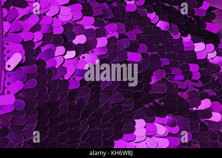 Spangle, sequin pailette sfondo. Abito a specchio panno di materiale modello di texture. Sartoria concetto di cucitura. Shiny specchiata tessuto di moda. Shiny cl Foto Stock