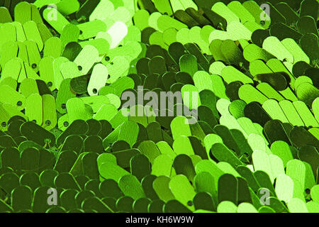 Spangle, sequin pailette sfondo. Abito a specchio panno di materiale modello di texture. Sartoria concetto di cucitura. Shiny specchiata tessuto di moda. Shiny cl Foto Stock