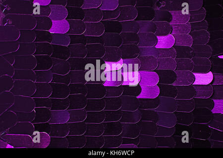 Spangle, sequin pailette sfondo. Abito a specchio panno di materiale modello di texture. Sartoria concetto di cucitura. Shiny specchiata tessuto di moda. Shiny cl Foto Stock