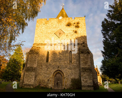 La chiesa di San Nicola, Leeds village, kent, Regno Unito Foto Stock