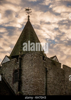 La chiesa di San Nicola, Leeds village, kent, Regno Unito Foto Stock