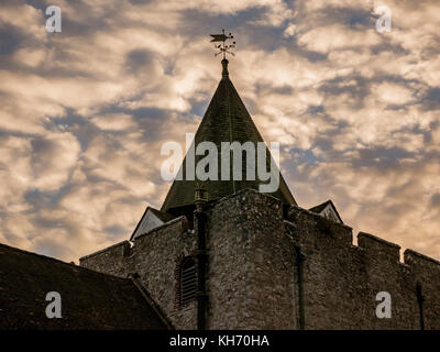 La chiesa di San Nicola, Leeds village, kent, Regno Unito Foto Stock