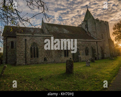 La chiesa di San Nicola, Leeds village, kent, Regno Unito Foto Stock