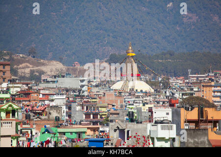 Stupa Boudhanath, Kathmandu Foto Stock