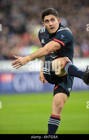Saint Denis, fuori Parigi, Francia. 11th Nov 2017. Anthony Belleau (fra) Rugby : Test match di Rugby tra la Francia e la Nuova Zelanda allo stadio Stade de France a Saint Denis, fuori Parigi, Francia . Credit: FAR EAST PRESS/AFLO/Alamy Live News Foto Stock