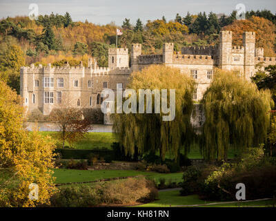 Il castello di Leeds, Maidstone, Kent, Regno Unito Foto Stock