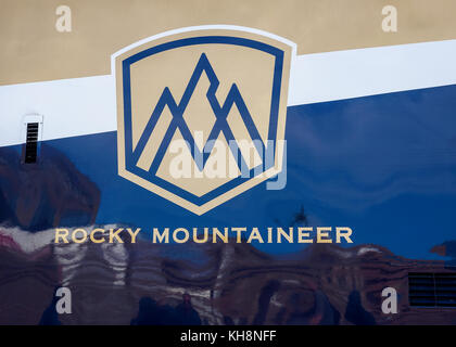 Rocky Mountaineer immagini dettagliate Foto Stock