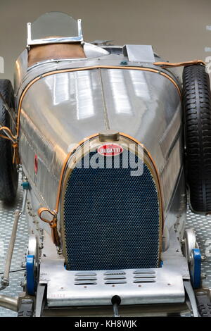 Praga, Repubblica Ceca - 10 novembre: Bugatti 51 premier racing car dal 1931 sorge nel museo tecnico nazionale il 10 novembre 2017 a Praga, Foto Stock