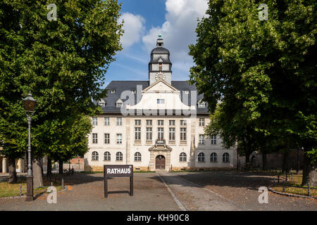 Rathaus von Ballenstedt Foto Stock