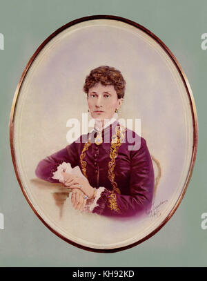 Nadezhda von Meck - patrona e amico di Tchaikovsky (1831-1894). Gli aveva concesso una indennità annuale di 6000 rubli. Foto Stock