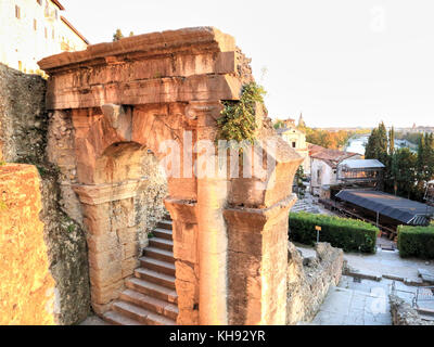 Verona Museo Archeologico, accanto a Castel San Pietro, San Pietro Hill, Colle San Pietro Foto Stock