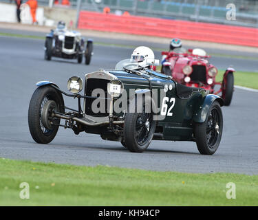 Simon blakeney-Edwards, Frazer Nash super sport, standard & modificato pre-guerra di auto sportive, vscc, formula vintage, round 1, Silverstone, aprile 2017, si Foto Stock