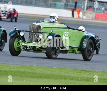 John polson, Talbot av 105, standard & modificato pre-guerra di auto sportive, vscc, formula vintage, round 1, Silverstone, aprile 2017, Silverstone, aprile 2017, Foto Stock