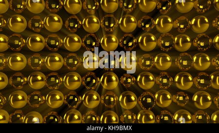 Abstract sfera oro Foto Stock