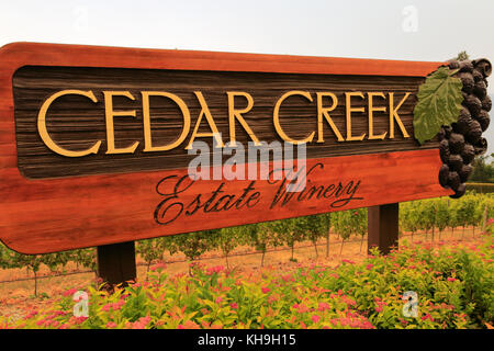 Il Cedar Creek Winery, West Kelowna, Okanagan Valley, British Columbia, Canada Foto Stock