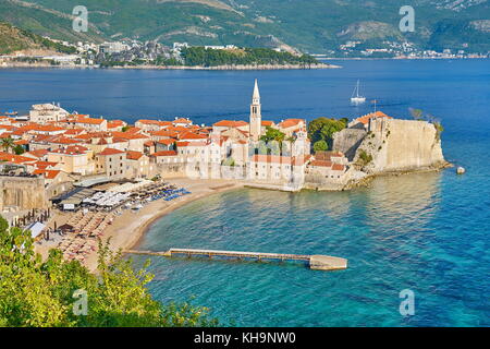 Città Vecchia (Stari Grad), Budva, Montenegro Foto Stock