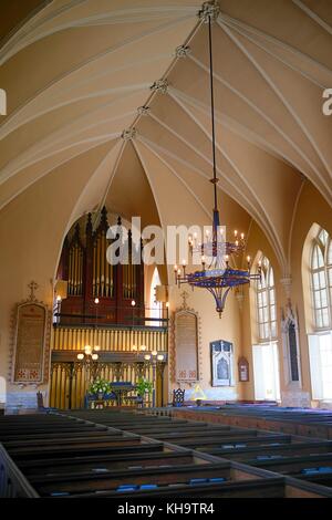 Suola francese chiesa protestante in america Foto Stock