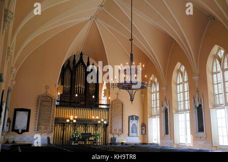 Suola francese chiesa protestante in america Foto Stock