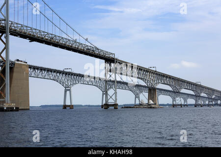 Chesapeake Bay Bridge Foto Stock