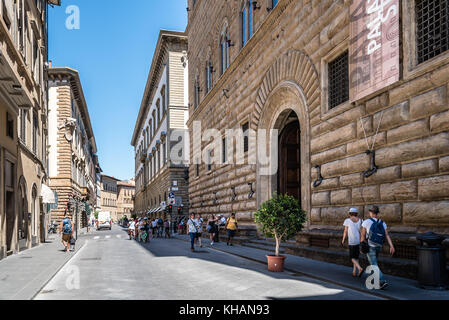 Palazzo Strozzi a Firenze Foto Stock