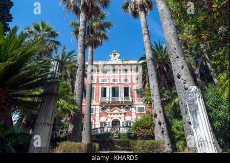 Italia. Liguria. Golfo del Tigullio, Riviera Italiana. Santa Margherita. La Villa Durazzo Foto Stock