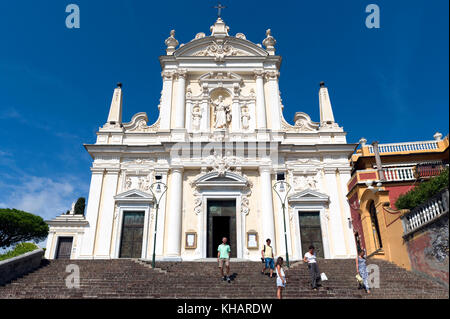 Europa. Italia. Liguria. Golfo del Tigullio, Riviera Italiana. Santa Margherita. La chiesa barocca di San Giacomo. Foto Stock