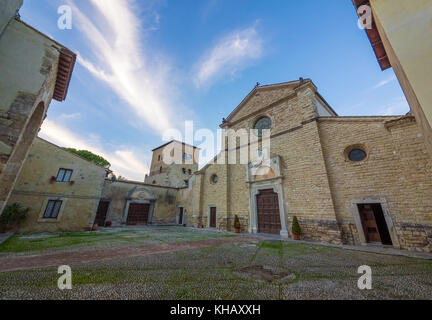 L'Abbazia di Farfa, famoso benedettino monastero cattolico in provincia di Rieti, Italia centrale Foto Stock