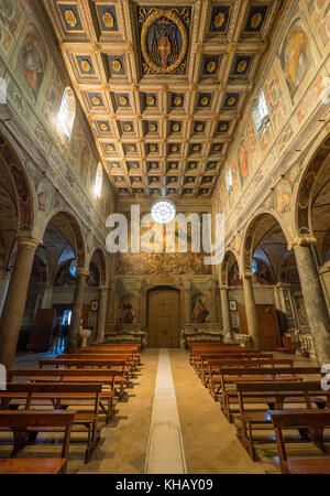 L'Abbazia di Farfa, famoso monastero cattolico benedettino nella provincia di Rieti, Italia centrale Foto Stock