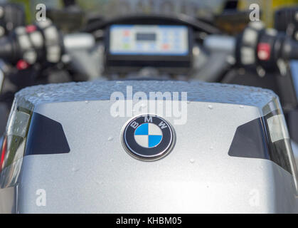 Munster / Germania - ottobre 9, 2017: bmw logo su una bmw r1200rt motociclo Foto Stock