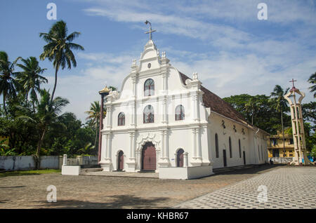 Nostra Signora della vita la Chiesa, Kochi, Coonan Kurisu centro di pellegrinaggio, Mattancherry, Kerala, India Foto Stock