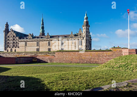 Slot Kronborg (Castello) a Elsinore Danimarca Europa Foto Stock