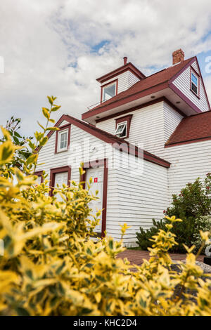 Fort point lighthouse in Liverpool, Nova Scotia. Nova Scotia, Canada. Foto Stock