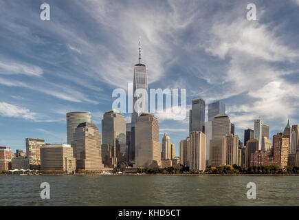 La parte inferiore di Manhattan, noto anche come il centro di Manhattan, è la parte più meridionale dell'isola Foto Stock