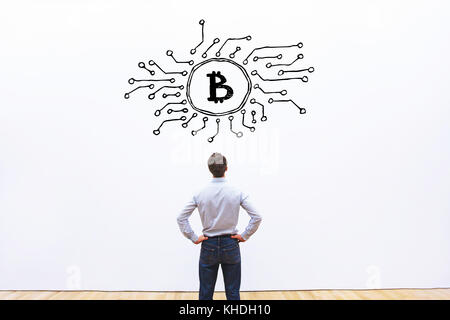 concetto di Bitcoin Foto Stock