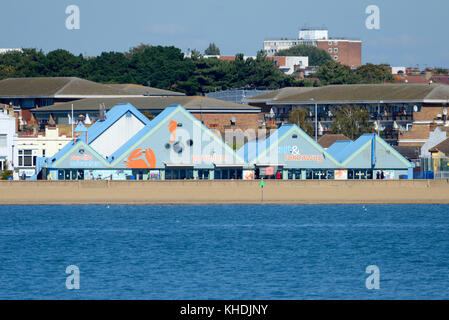 Acquario Sea Life Center a Southend on Sea, Essex. Edificio fronte mare. Spiaggia, litorale, mare Foto Stock