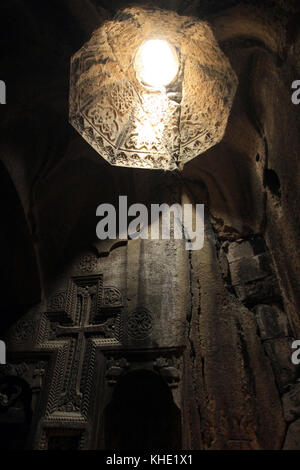 Monastero di Geghard, Monastero di Spears, provincia di Kotayk, Armenia Foto Stock