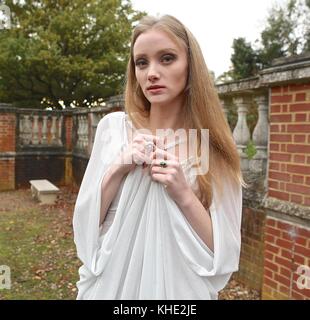 Modello Shoot 2017 in Cannizaro Park Wimbledon Foto Stock