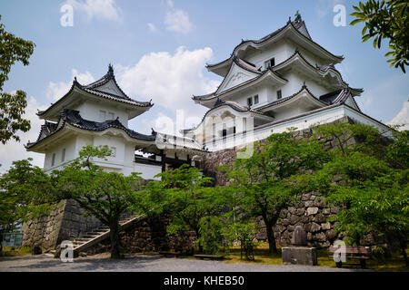 Iga ueno - Giappone, 1 giugno 2017: il ricostruito il castello di ninja di iga ueno conosciuto anche come 'hakuho' bianco o il castello di Phoenix Foto Stock