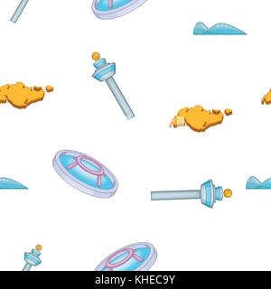 Paese modello di Singapore, in stile cartone animato Illustrazione Vettoriale