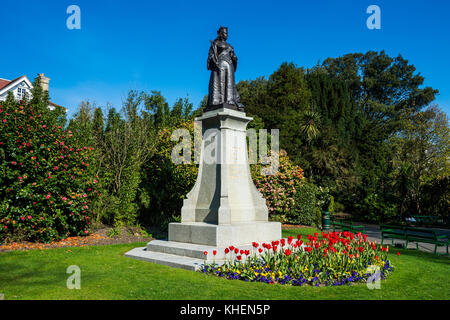 Monumento Victoria in Candie Gardens, saint peter port guernsey isola, isole del canale, Gran Bretagna Foto Stock