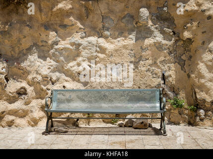 Banco in Gerusalemme Foto Stock
