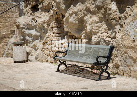 Banco in Gerusalemme Foto Stock