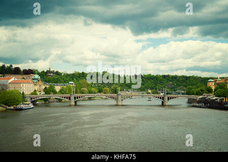 Manesuv ponte di Praga Foto Stock